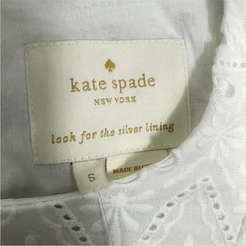 Kate Spade White Eyelet Shift Dress